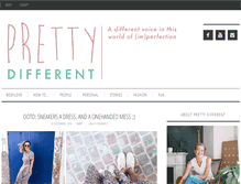 Tablet Screenshot of pretty-different.com